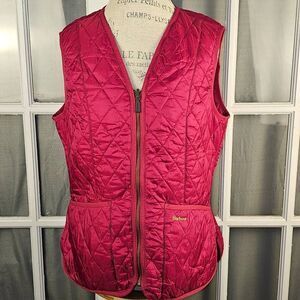Barbour Womens Red Betty Interactive Liner Vest 10